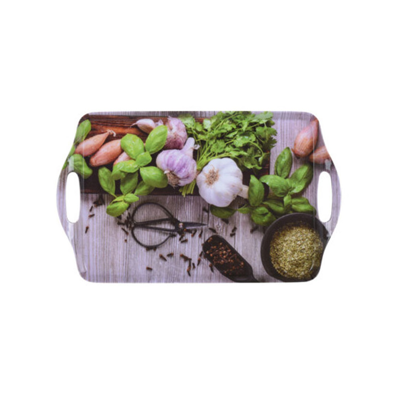 VASSOIO MELAMINA MANIGLIE VERDURE cm 38x23 KOOPMAN