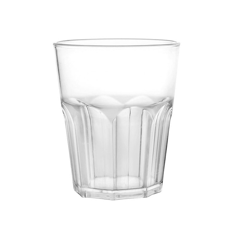 BICCHIERE PLASTICA ACQUA ROX    cc 290 Pz 8 GOLDPL