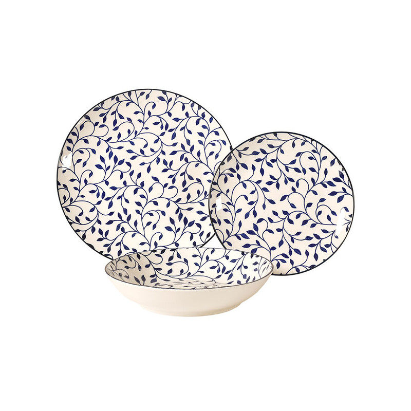 SERVIZIO PIATTI PORCELL.GELSOMINO Pz 18 XTRA 12572