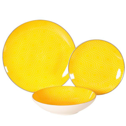 SERVIZIO PIATTI PORCELL.ESAGONO   Pz 18 XTRA 11694