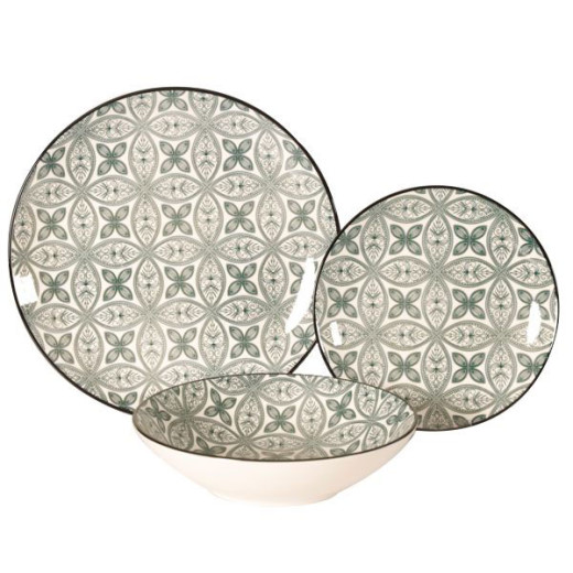 SERVIZIO PIATTI PORCELL.MAIOLICA  Pz 18 XTRA 11691