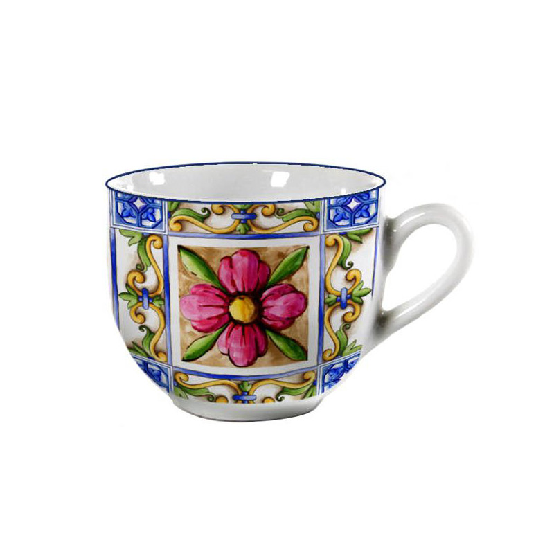 TAZZA CAFFE PORCELLANA MEDITERR. Pz 6 PASSIONECASA