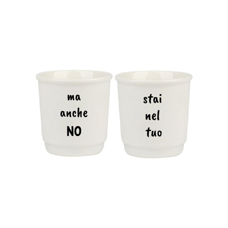 TAZZA CAFFE CERAMICA ANCHE NO      ml 90 Pz 2 SOOR