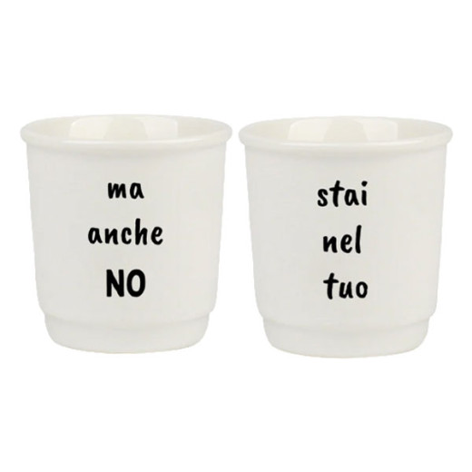 TAZZA CAFFE CERAMICA ANCHE NO      ml 90 Pz 2 SOOR