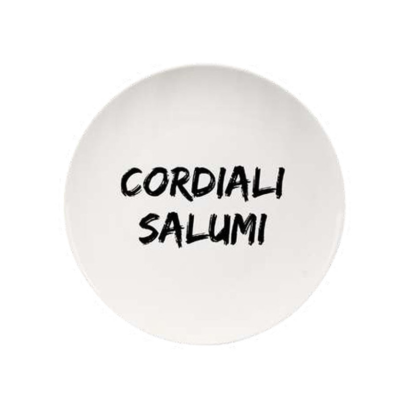 PIATTO CERAMICA PIANO CORDIALI SALUMI cm 26,5 SOOR