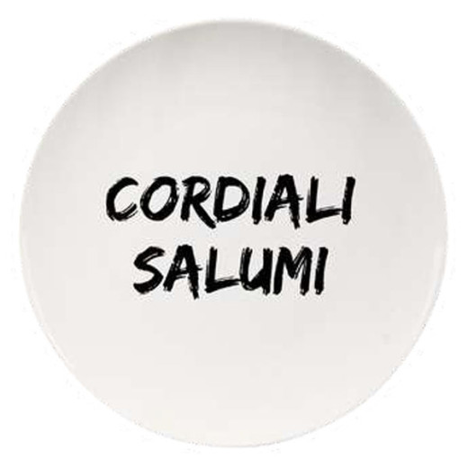 PIATTO CERAMICA PIANO CORDIALI SALUMI cm 26,5 SOOR