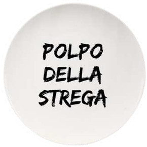 PIATTO CERAMICA PIANO POLPO STREGA    cm 26,5 SOOR