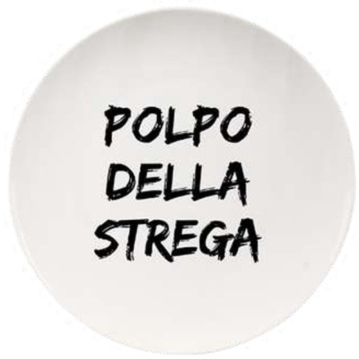 PIATTO CERAMICA PIANO POLPO STREGA    cm 26,5 SOOR
