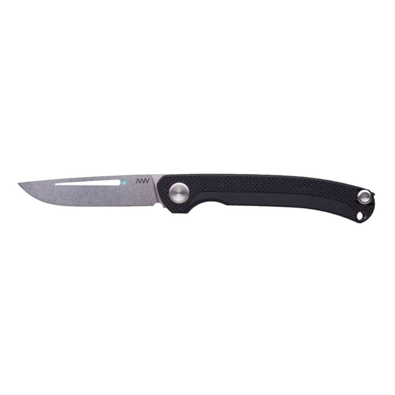 ANV Knives S100 SLIPJOINT STONEWASH SANDVIK G10 BLACK ANVS100-001
