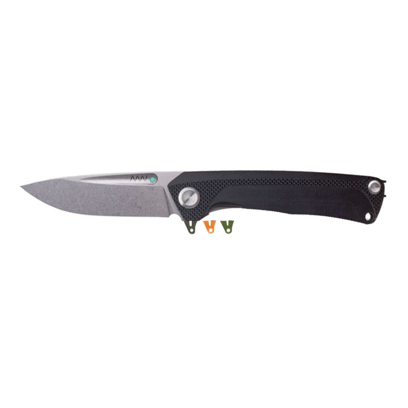 ANV Knives Z200 PLUS BB STONEWASH G10 BLACK ANVZ200PLUS-001
