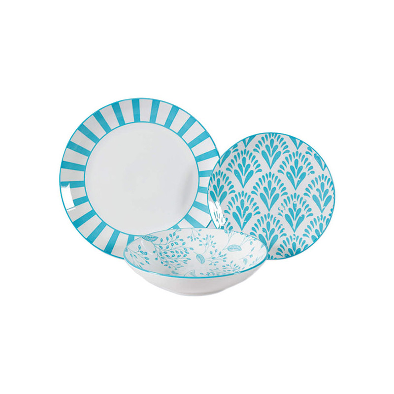 SERVIZIO PIATTI PORCELL.MEXICO    Pz 18 XTRA 13387