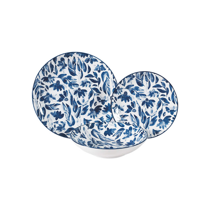 SERVIZIO PIATTI PORCELL.ACQUERELL.Pz 18 XTRA 13385