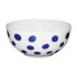 SCODELLA PORCELLANA POIS BLU      cm 15 XTRA 13389