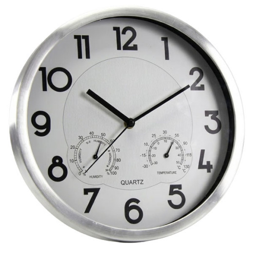 OROLOGIO MURO TERMOMETRO E IGROMETRO   cm 31 GICOS