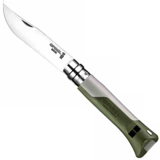 COLTELLO VIROBLOC INOX N. 8 HORIZON KAKI    OPINEL