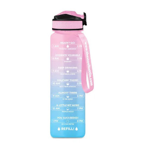 BORRACCIA PLASTICA MOTIVAZIONALE BLUE/PINK l 1 TSB