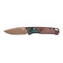 Benchmade BUGOUT 535FE-2602 TAIGA GREEN ALUMINIUM / BROWN CANVAS MICARTA