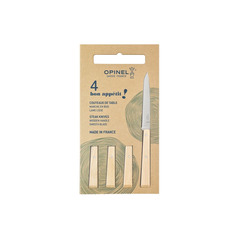 Opinel BON-APPÉTIT N°125 Box 4 pz TAVOLA "CHARME" (003324)