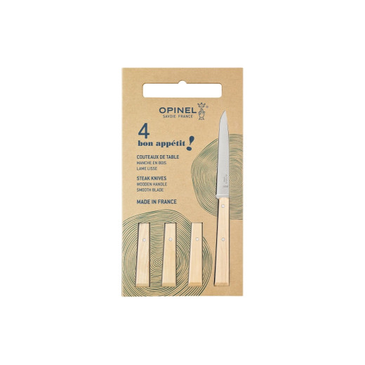 Opinel BON-APPÉTIT N°125 Box 4 pz TAVOLA "CHARME" (003324)