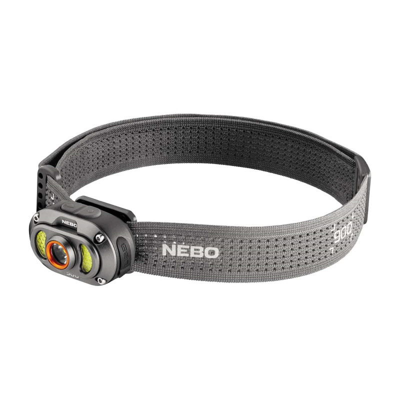 NEBO MYCRO 900+ HEADLAMP & CAP Ricaricabile 900 Lumens LED NEB-HLP-0045-H