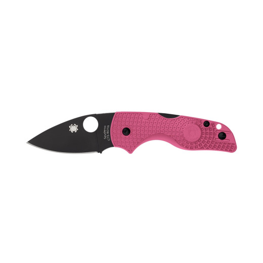 Spyderco LIL' NATIVE FRN PINK PLAIN BLACK BLADE C230PPNBK
