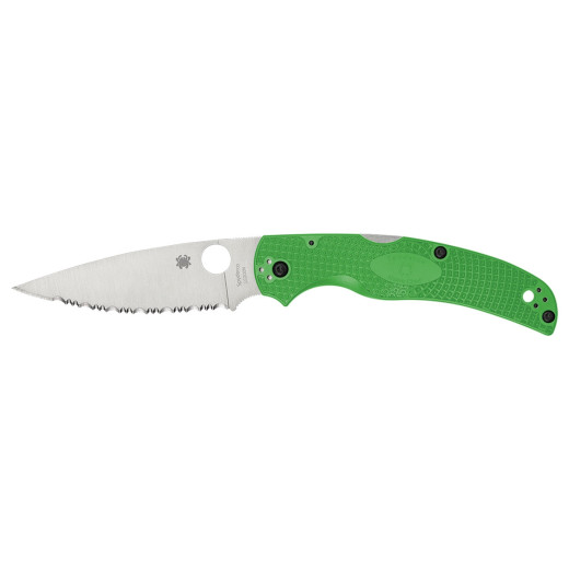 Spyderco NATIVE CHIEF SALT GREEN SERRATED LC200N C244SGR