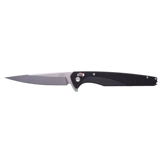 ANV Knives A300 BB STONEWASH SANDVIK G10 BLACK / ALOCK FLIPPER ANVA300-002