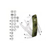 Swiza C07 CAMOUFLAGE SCISSORS Olive Fern