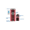 Xikar ACCENDISIGARI HP4 QUAD Daytona Red