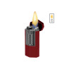 Xikar ACCENDISIGARI MERIDIAN TRIPLE SOFT FLAME Red & Gunmetal