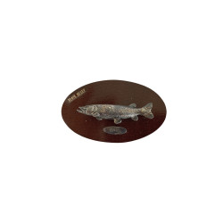 Muela Silverware PIKE FISH ON WOODEN TABLET cm 10x6
