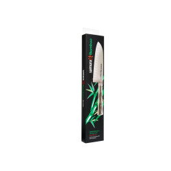 Samura BAMBOO SANTOKU C/ALVEOLI (Santoku knife hollow ground) CM.16