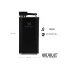 Stanley CLASSIC EASY-FILL WIDE MOUTH FLASK 8oz /230ml Matte Black Pebble