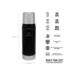 Stanley CLASSIC LEGENDARY BOTTLE XSMALL 16oz /470ml Matte Black Pebble