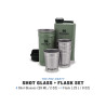 Stanley ADVENTURE PRE-PARTY SHOT GLASS + FLASK SET 6 pz Hammertone Green