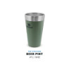 Stanley ADVENTURE STACKING BEER PINT 16oz /470ml Hammertone Green