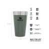 Stanley ADVENTURE STACKING BEER PINT 16oz /470ml Hammertone Green