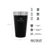 Stanley ADVENTURE STACKING BEER PINT 16oz /470ml Matte Black Pebble