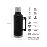 Stanley CLASSIC LEGENDARY BOTTLE XXLARGE 2.5qt /2.3 lt Matte Black Pebble