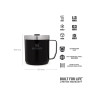 Stanley CLASSIC LEGENDARY CAMP MUG 12oz /350ml Matte Black Pebble