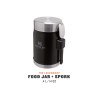 Stanley CLASSIC LEGENDARY FOOD JAR + SPORK 14oz /400ml Matte Black Pebble
