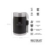 Stanley CLASSIC LEGENDARY FOOD JAR + SPORK 14oz /400ml Matte Black Pebble