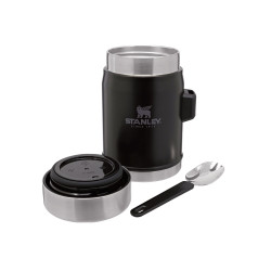 Stanley CLASSIC LEGENDARY FOOD JAR + SPORK 14oz /400ml Matte Black Pebble