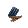 Jemar PORTASIGARI  SCANALATO CUOIO 3 SIGARI TOSCANI 460/3 BLU