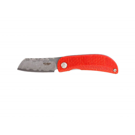 Mcusta PETIT Orange/Blue Micarta Damascus MC-213D