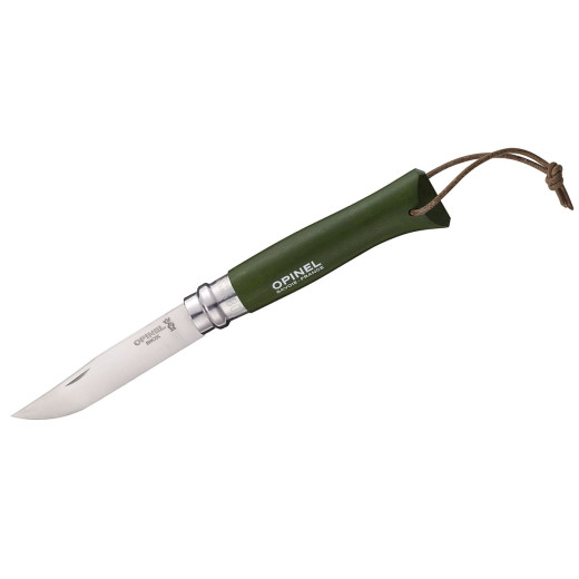 Opinel TRADIZIONE N°08 INOX BAROUDEUR "KAKI" (001703)