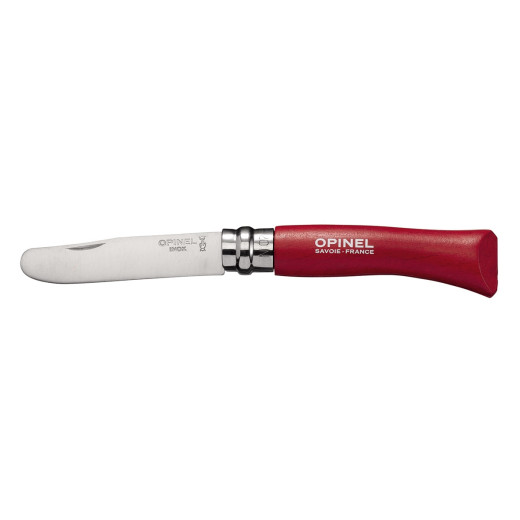 Opinel CONFEZIONE 6 PZ N°07 INOX PUNTA TONDA "ROUGE" (001698)