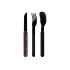 Akinod MAGNETIC STRAIGHT CUTLERY 12H34 BLACK MIRROR Namazu