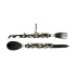 Akinod MULTIFUNCTION CUTLERY 13H25 BLACK MIRROR Camo Vert