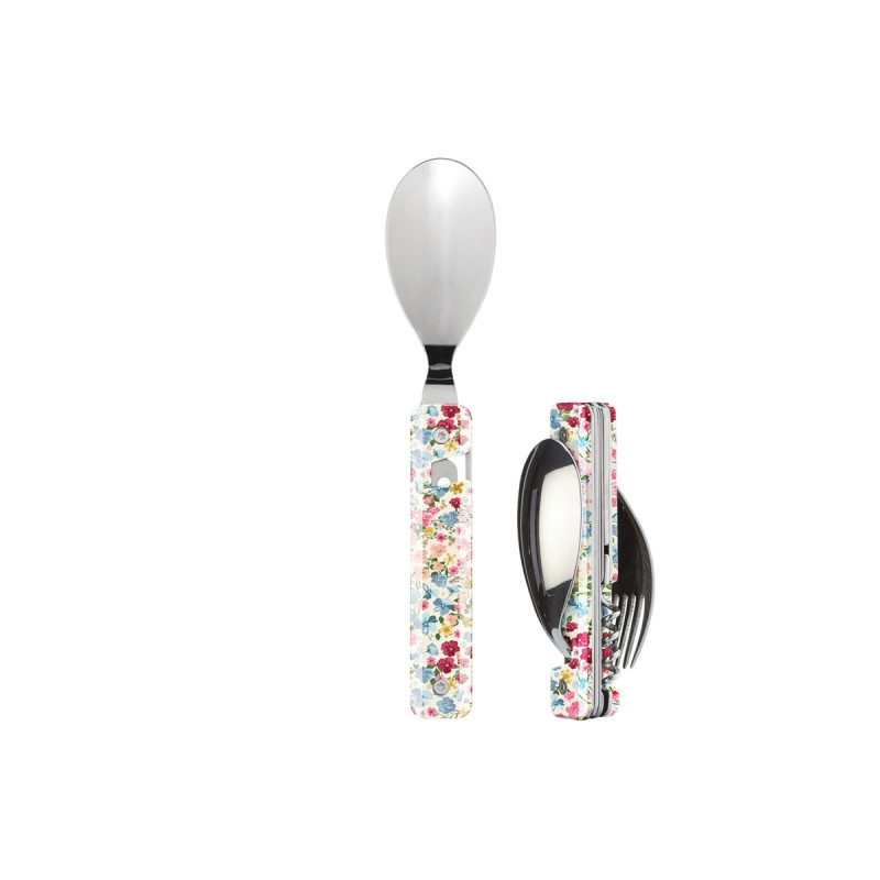 Akinod MULTIFUNCTION CUTLERY 13H25 MIRROR Fleurs Pastel